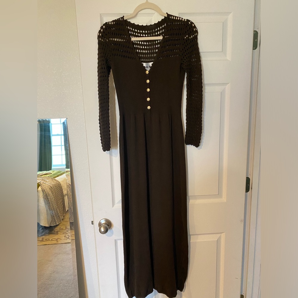 Brown St. John’s Knits Vintage Sweater Dress